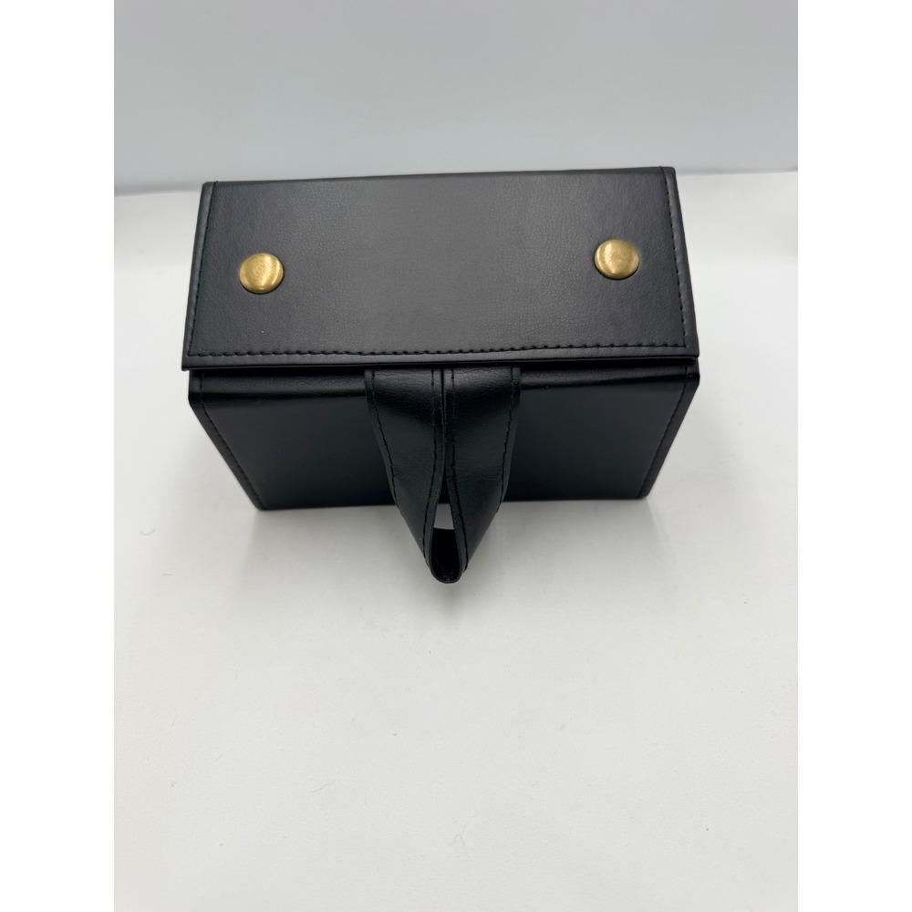 Sunglasses Organizer Travel Case Black 5-Slot Folding Case with hanging Loop